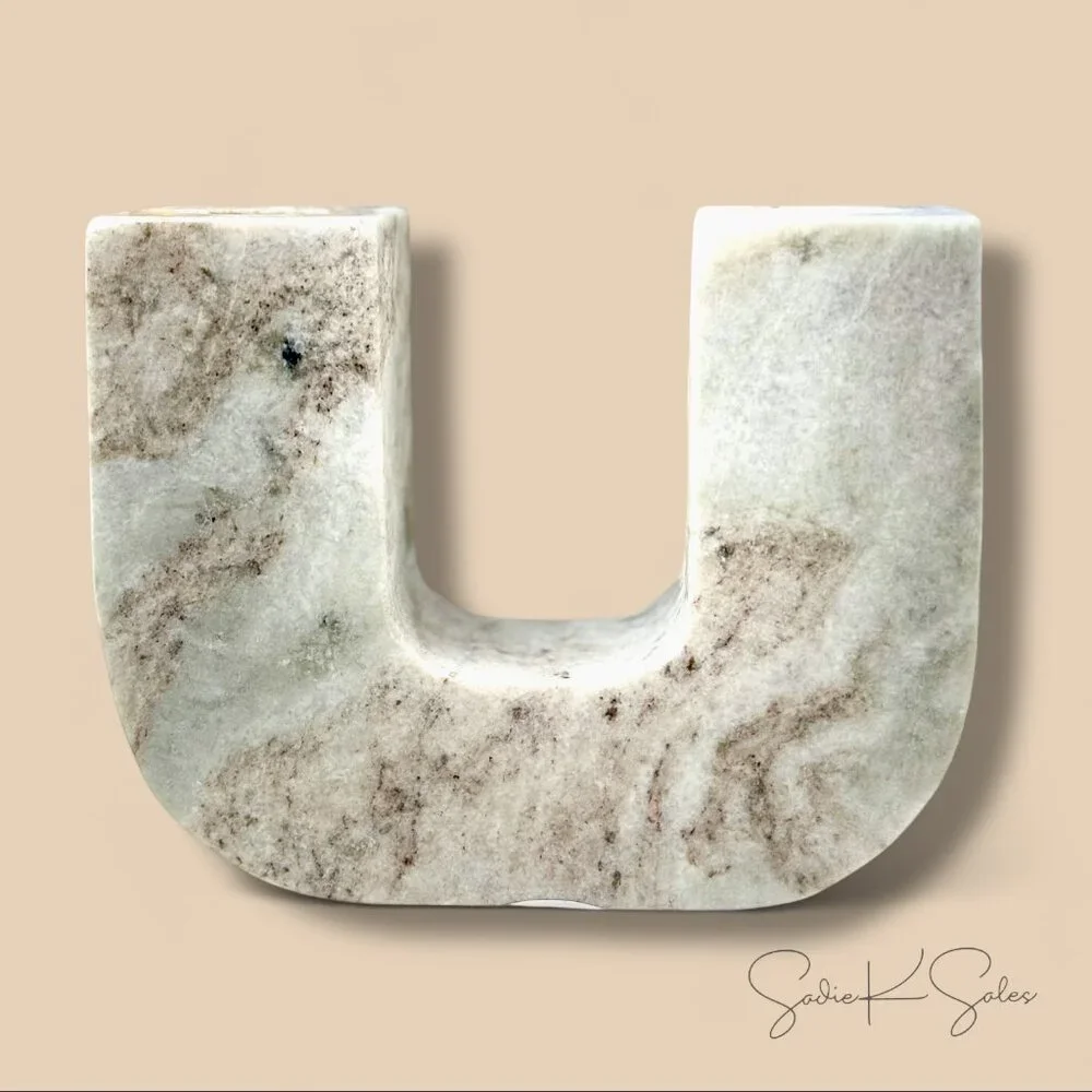 Marble Taper Candle Holder - Threshold Studio McGee - Target Fall 2022 - Picture 5 of 10